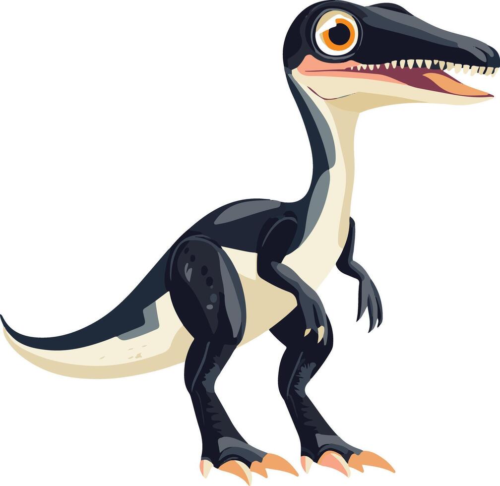 cute simple Troodon clipart vector