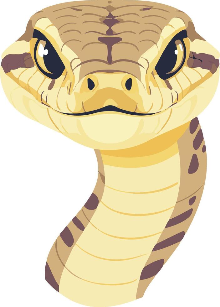 adorable cute simple viper clipart vector