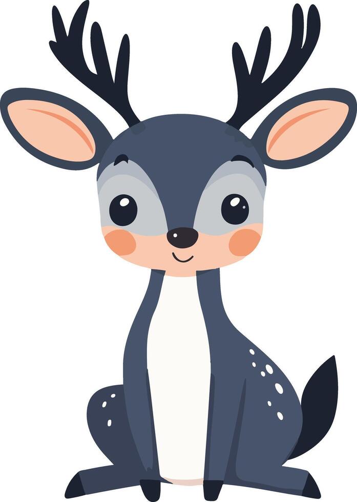 adorable cute simple animal clipart vector