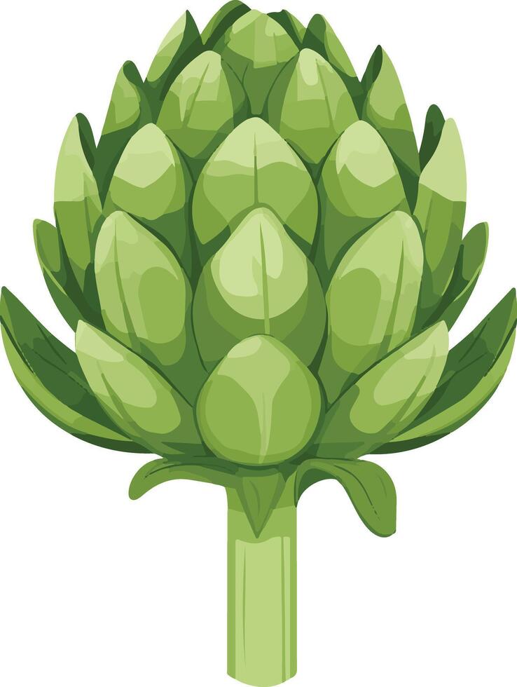 adorable cute simple artichoke clipart vector