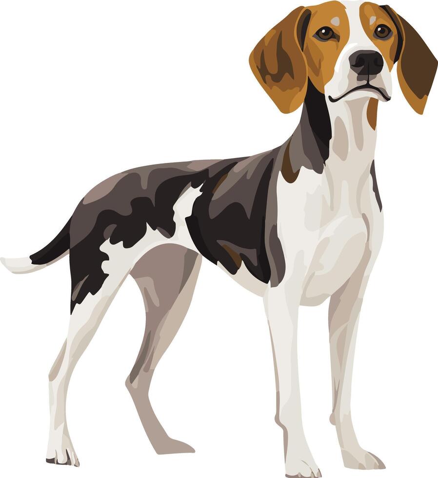 cute simple Cape hunting dog clipart vector
