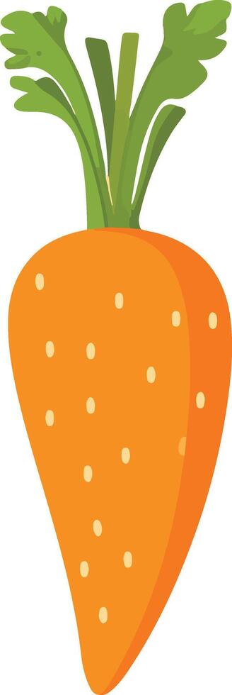cute simple carrot clipart vector