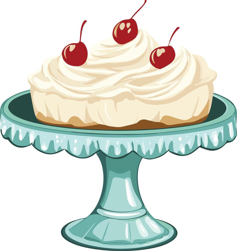 cute simple Chantilly Tiffany clipart vector
