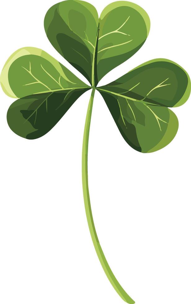 cute simple clover clipart vector