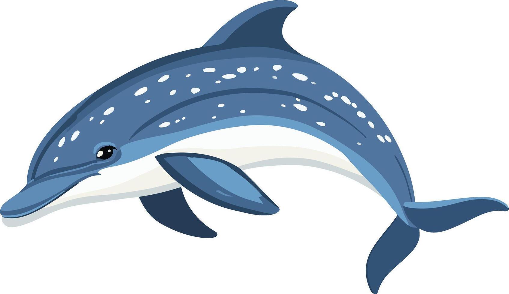 sweet cute simple dolphin spotted clipart vector