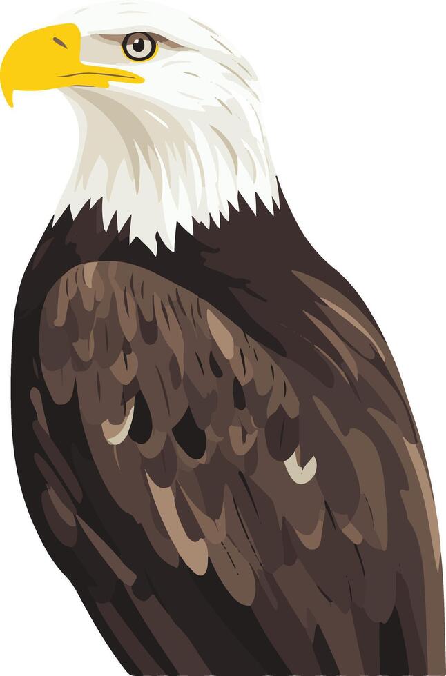 cute simple eagle clipart vector