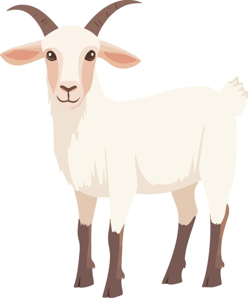 cute simple goat clipart vector