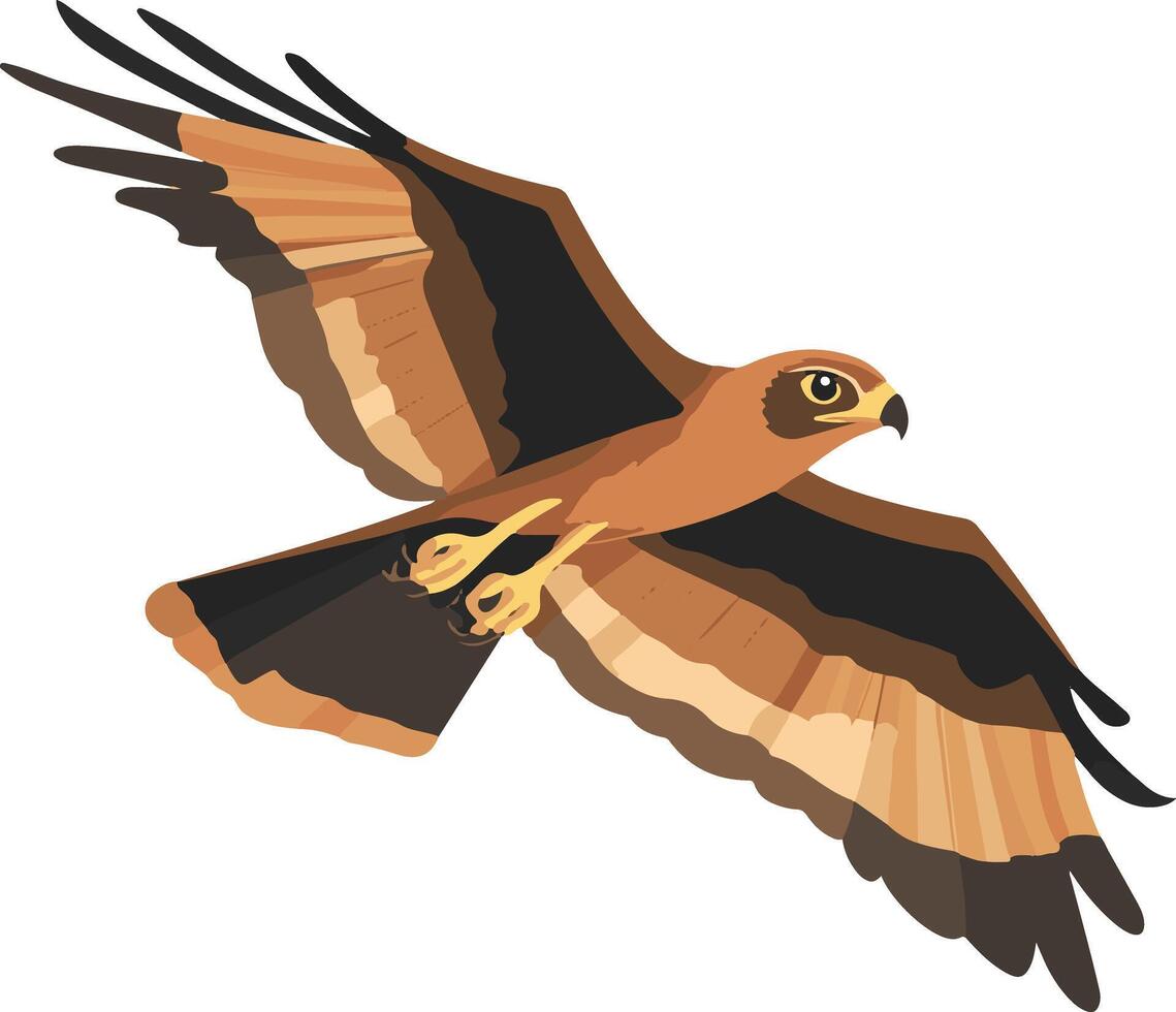 cute simple Harrier clipart vector