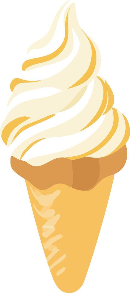 sweet cute simple ice cream clipart vector