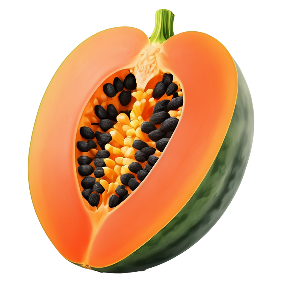 Vibrant 3D Render of Papaya png