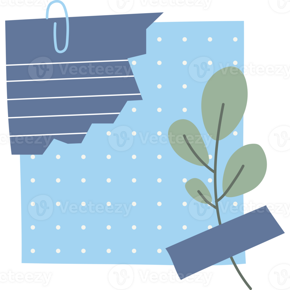 dot sticky note with leaf png