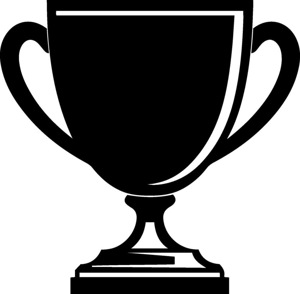 Elegant trophy Icon, download premium award graphics for Sports, Achievement, and Recognition in Digital Design. Trophy icon, winner template illustration emblem isolated, outline solid vector