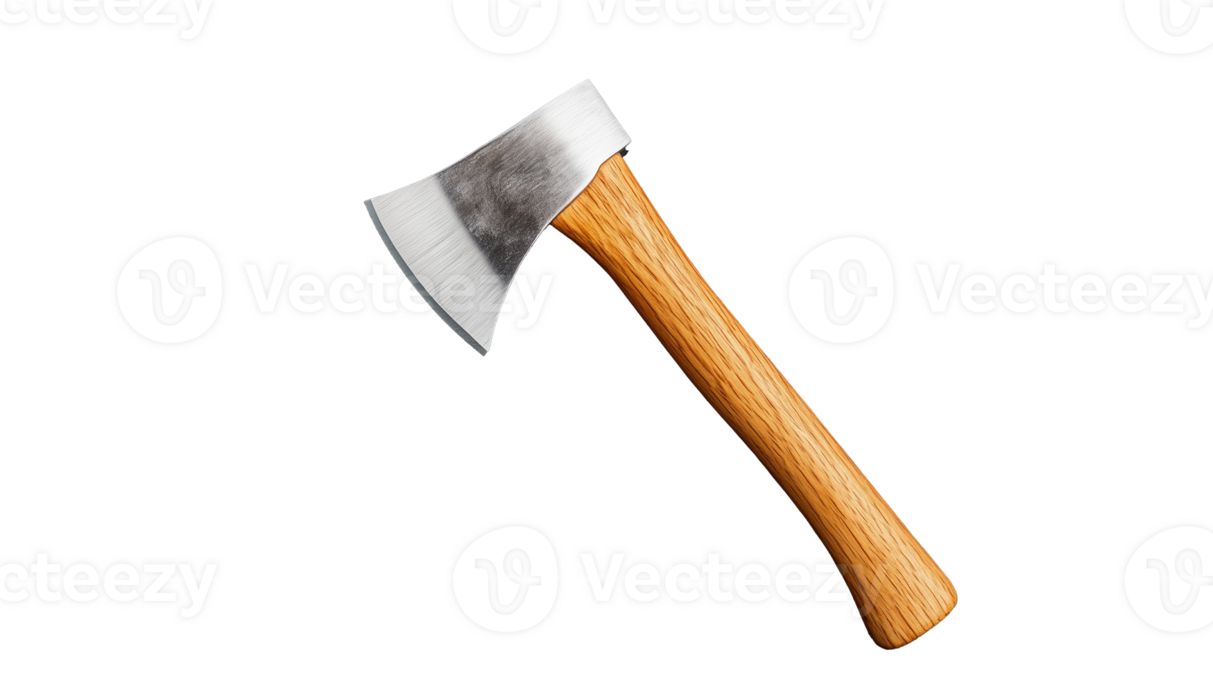 Classic wooden-handled hatchet isolated on transparent background png