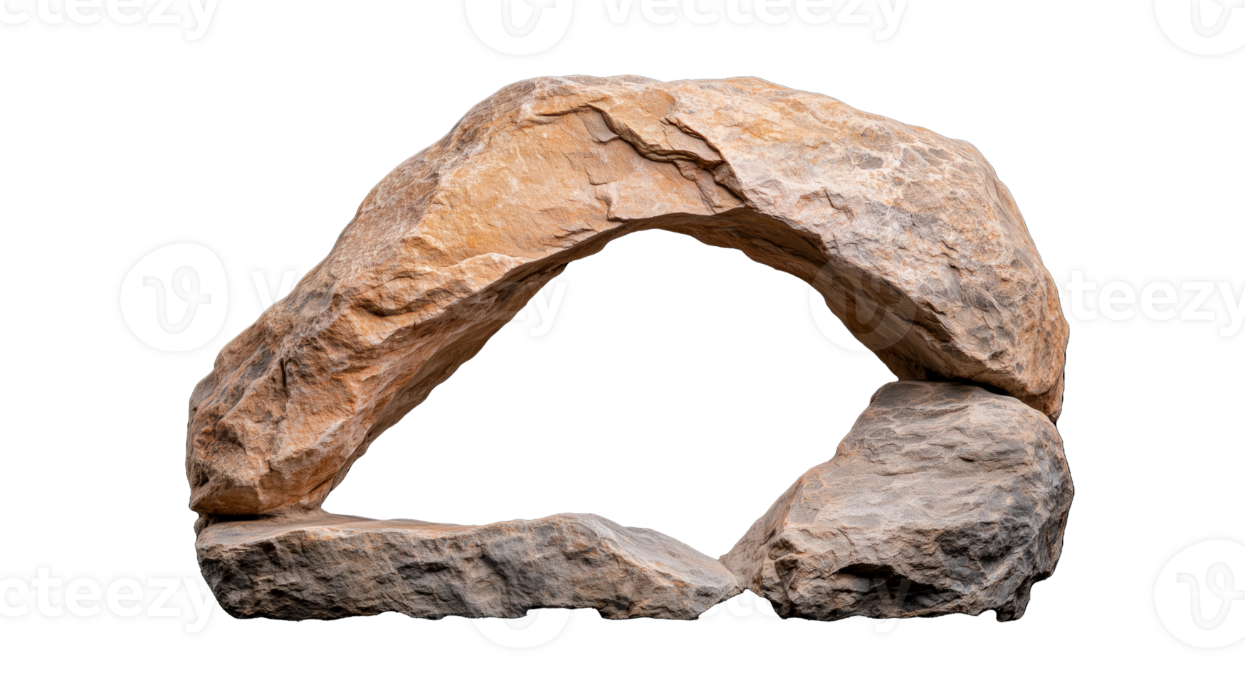 Rocky archway isolated on transparent background png