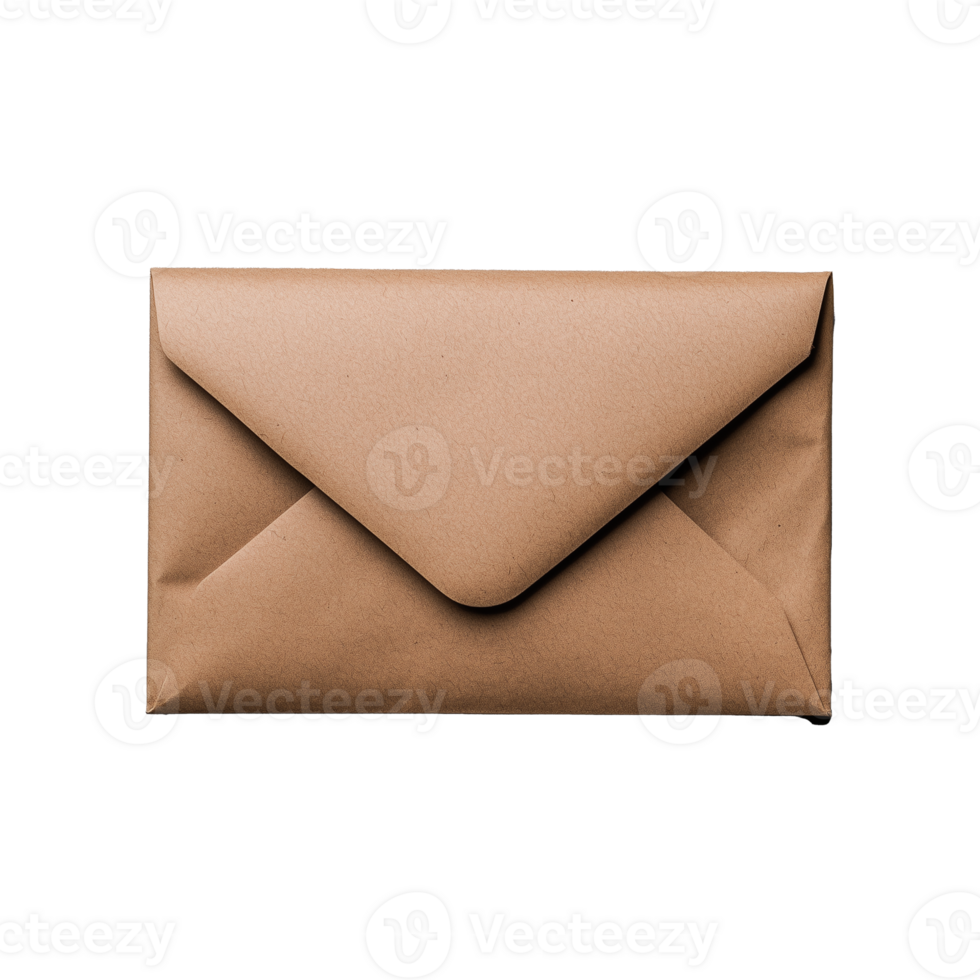 Beige envelope-style clutch bag on transparent background png
