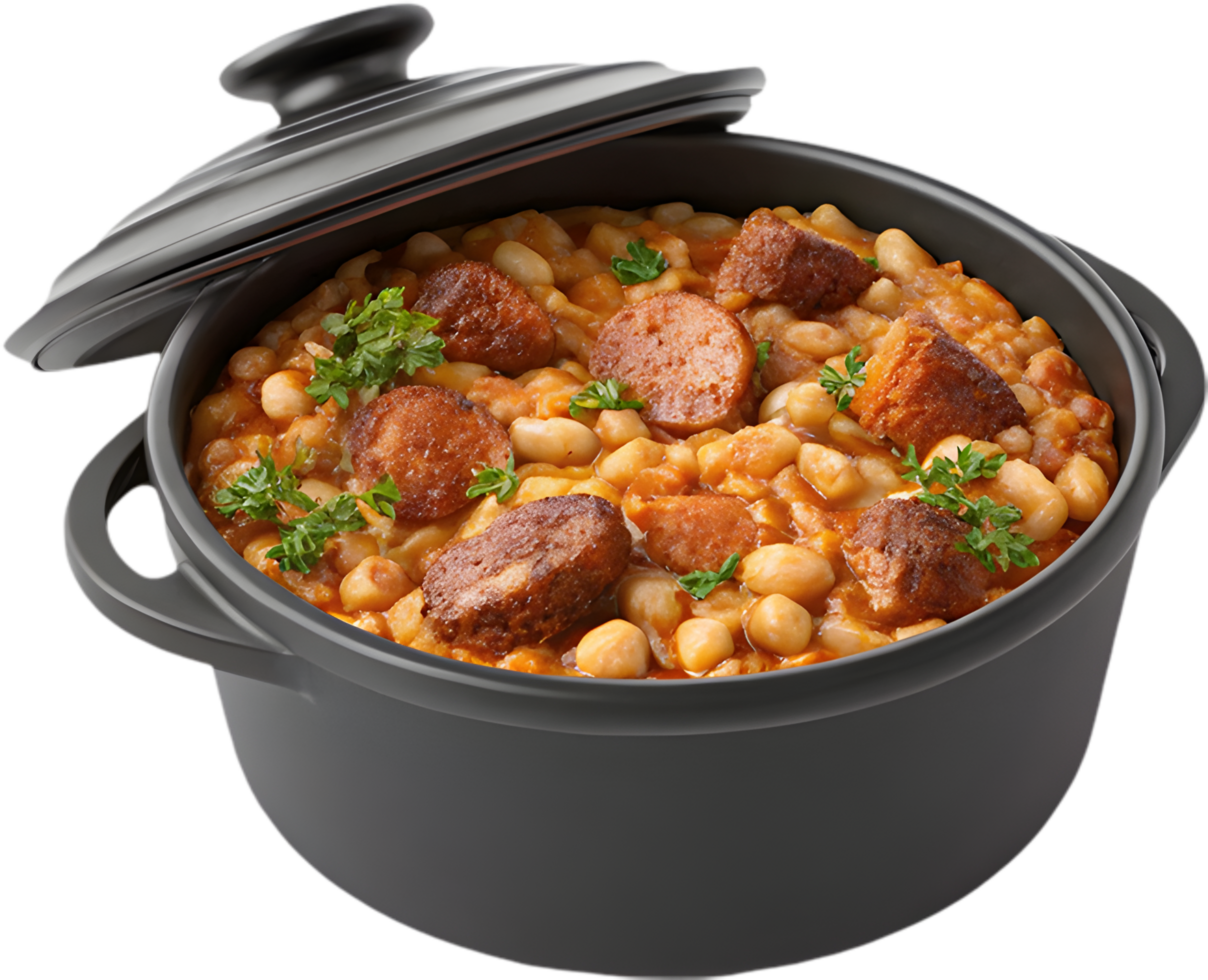 Authentic Cassoulet Clipart with Robust Flavor and Texture. . png