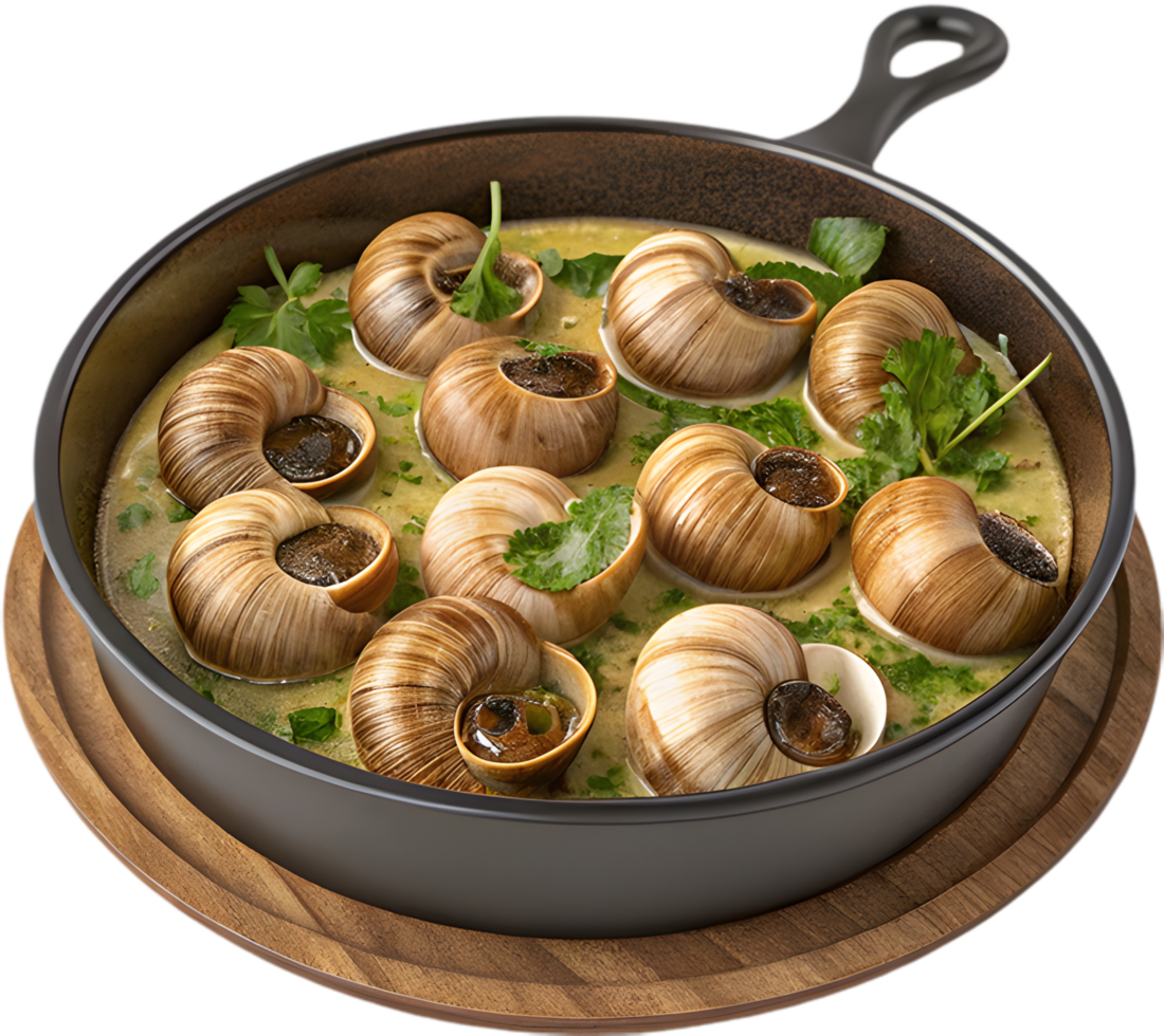 Exquisite Escargot Recipe for Upscale Dinner Party Delight. . png