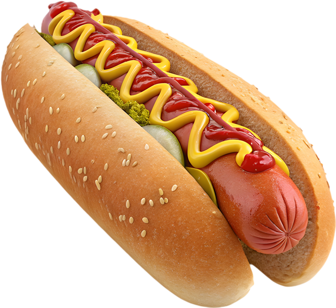 Vibrant Hot Dogs Clipart for Cooking-Themed Websites. . png