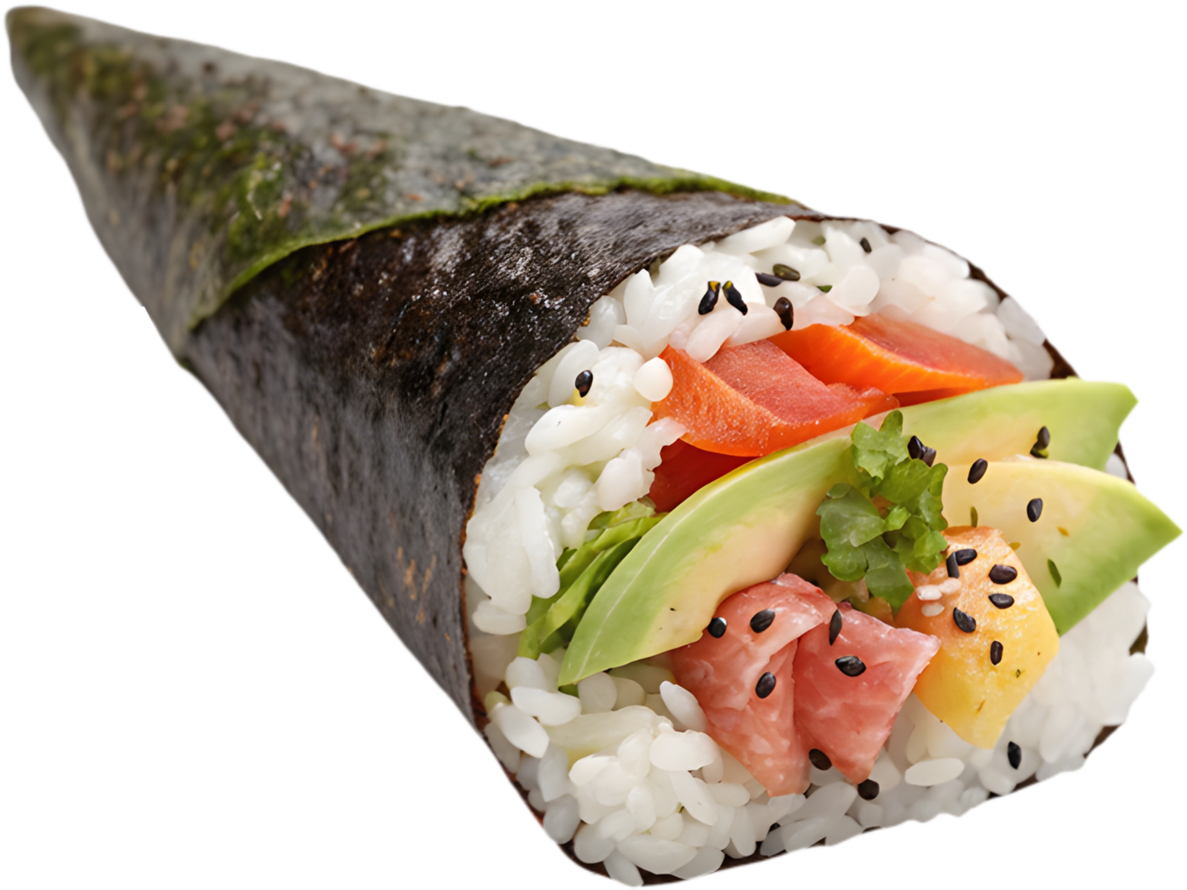 Tempting Sushi Clipart with Vibrant Ingredients and Presentation. . png