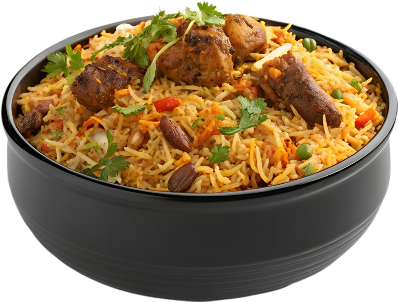 Appetizing Biryani Clipart with Aromatic Indian Spices and Colors. . png