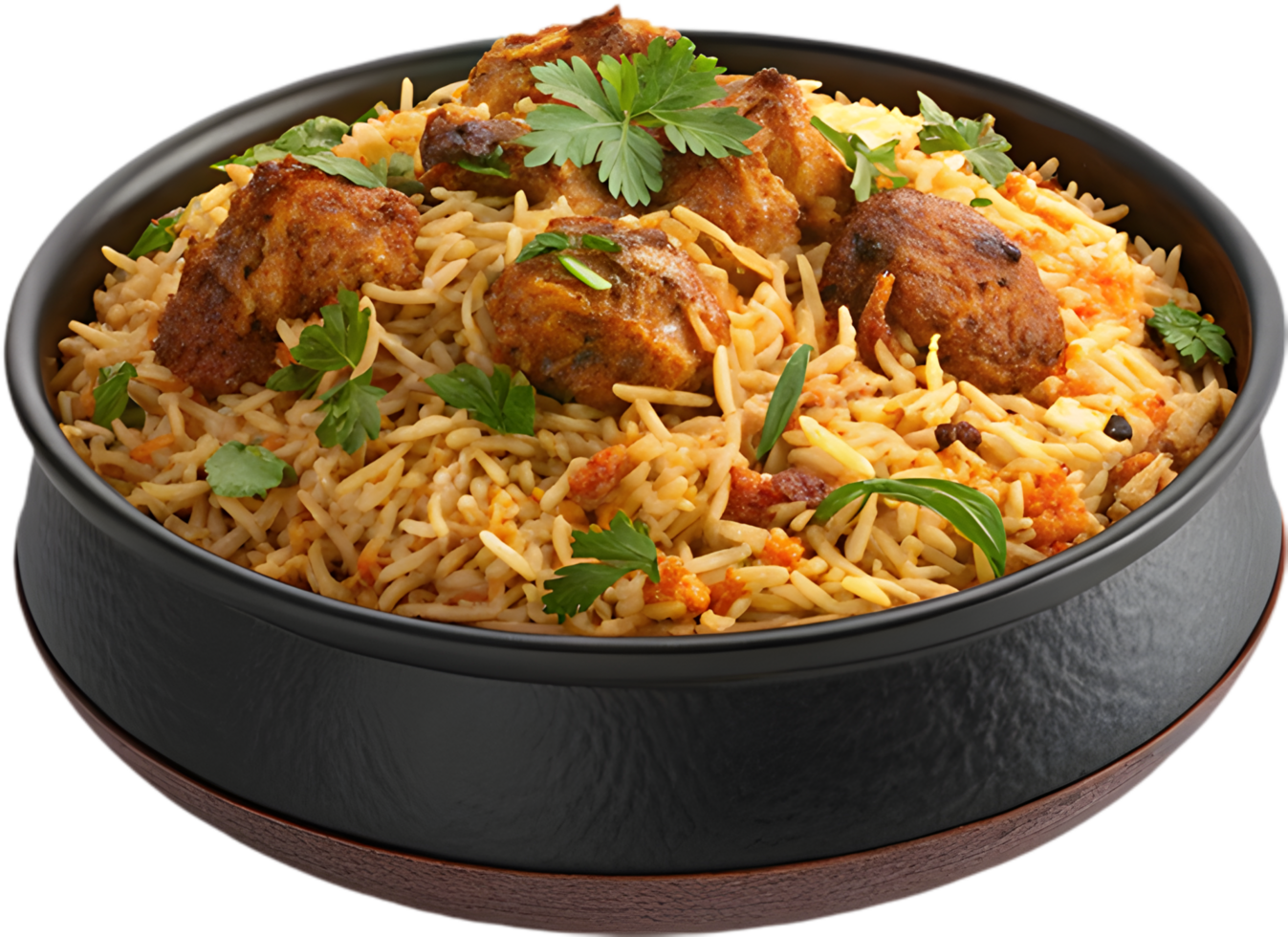 Authentic Biryani Clipart with Spices Bursting with Flavor. . png