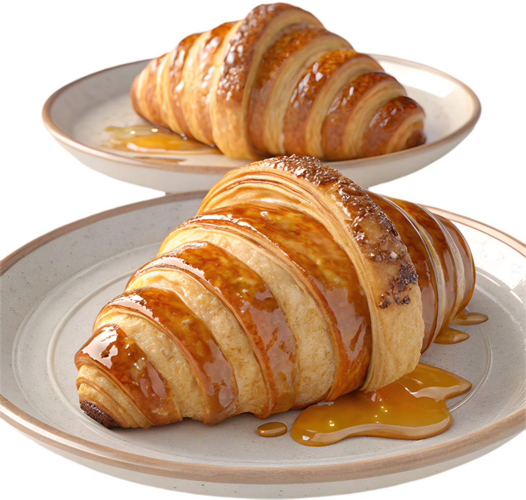 Classic French Croissant Clipart for Foodie Blog Graphics. . png