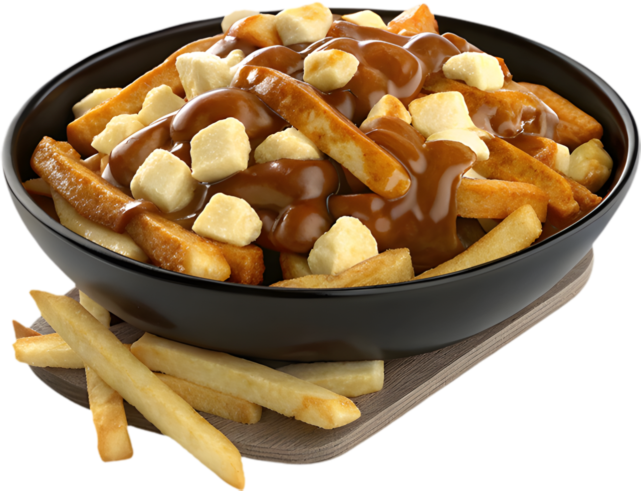 Mouthwatering Poutine Clipart for Engaging Foodie Content. . png