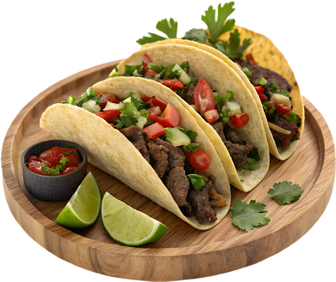 Fresh Tacos Clipart for Mexican Food Branding. . png