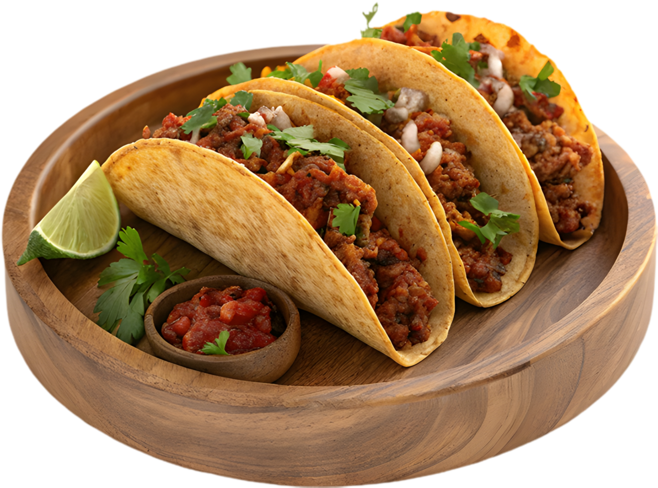 Mexican Tacos Clipart Perfect for Restaurant Promotions. . png