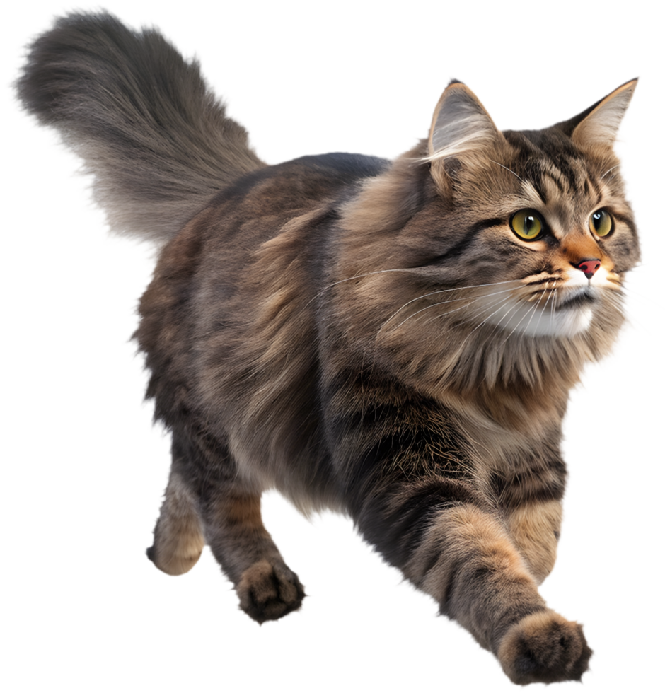 Seamless Motion, Running Cat Illusion for Graphic Design. . png