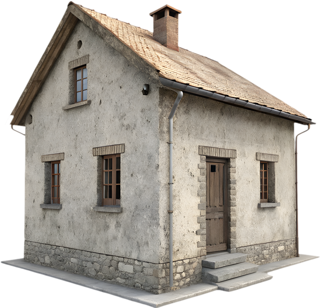 Sleek Raw Concrete Building Clipart Highlights Minimalist Architectural Charm. . png