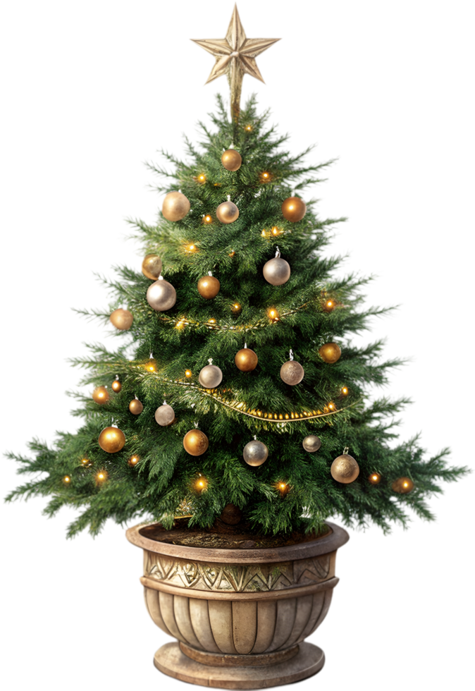Colorful Christmas Tree Clipart for Holiday Design Inspiration. . png