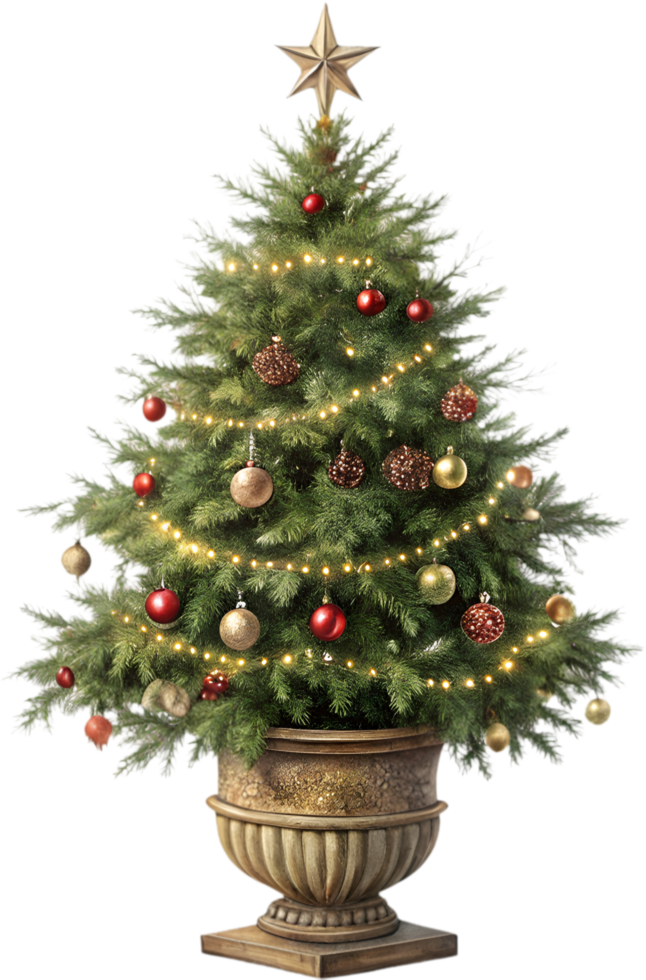 Beautiful Christmas Tree Clipart for Spreading Holiday Cheer. . png