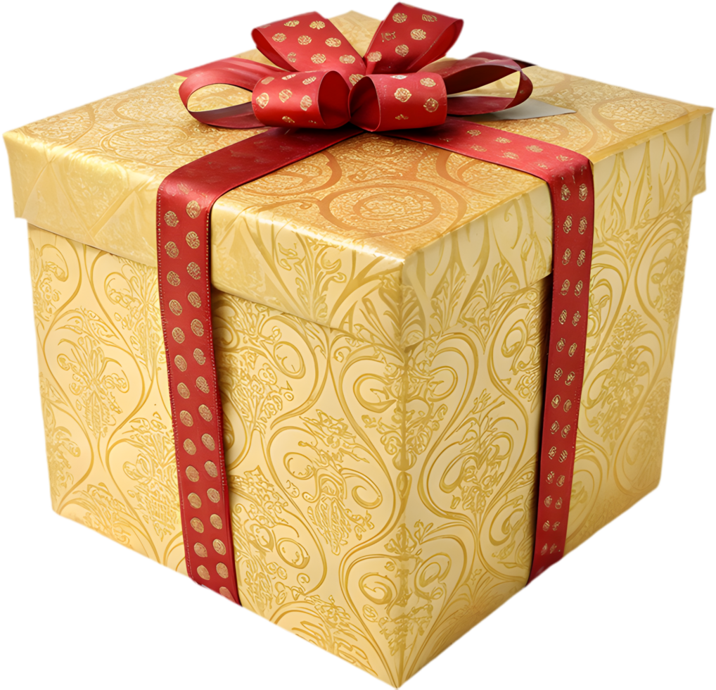 Elegant Gift Box Clipart for High-End Seasonal Promotions. . png