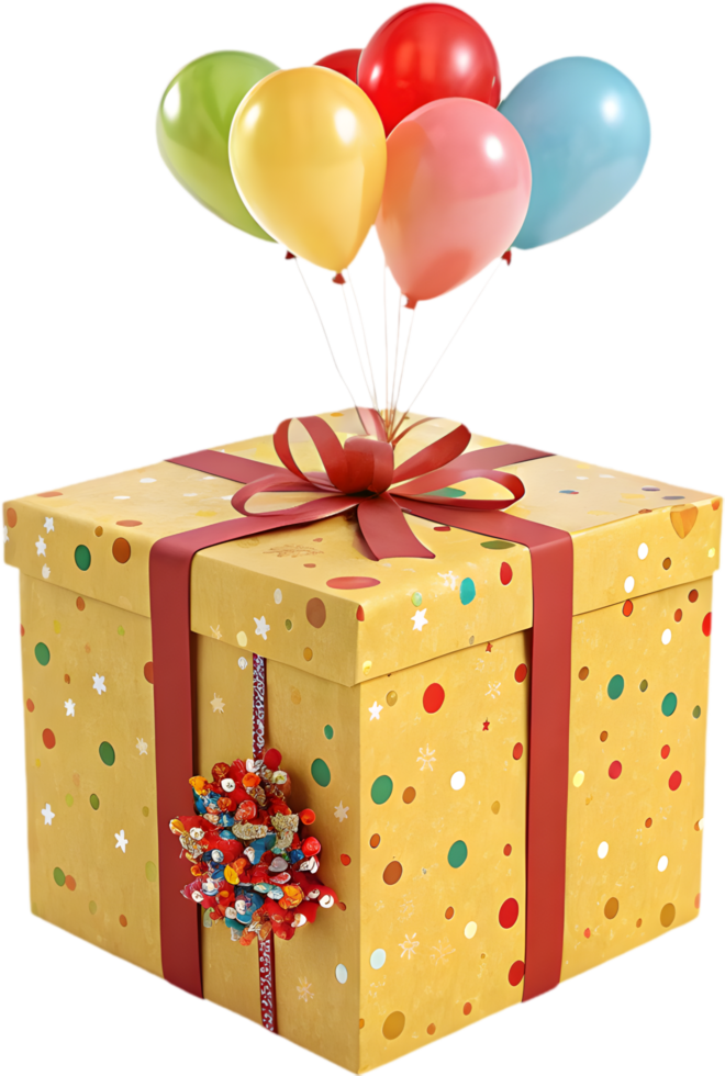 Colorful Gift Box Clipart for Celebrations and Party Themes. . png