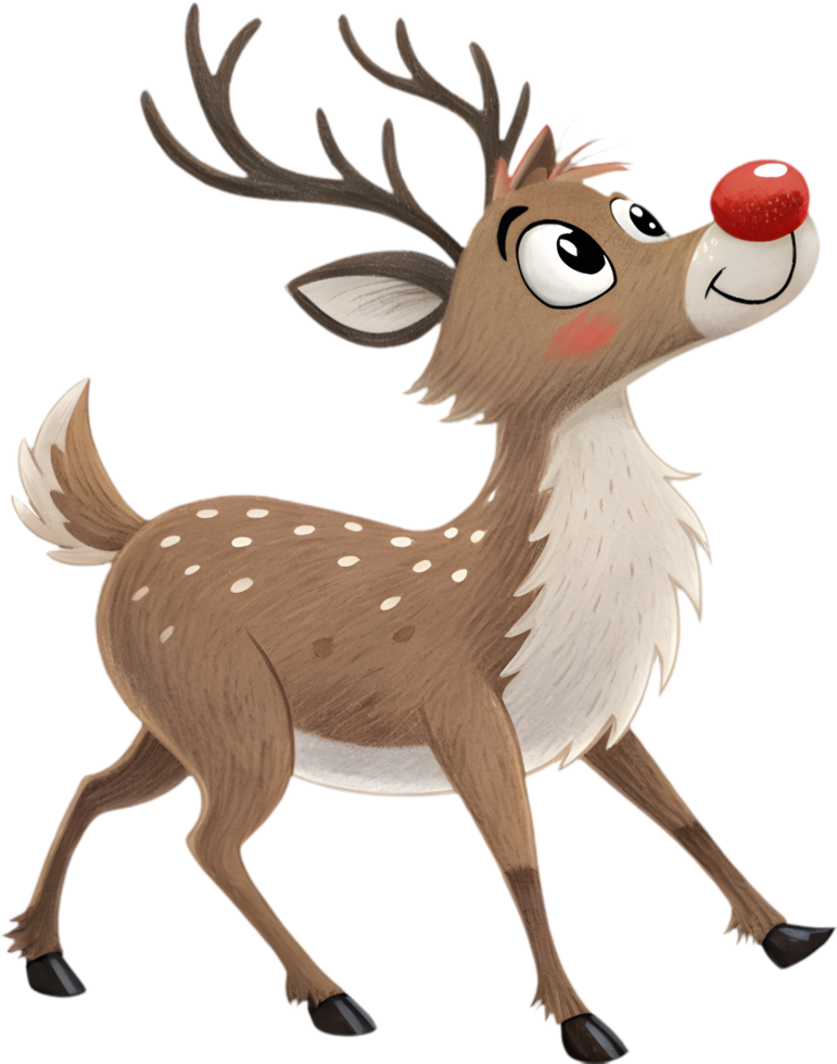Festive Reindeer Clipart for Personalized Christmas Party Decorations. . png