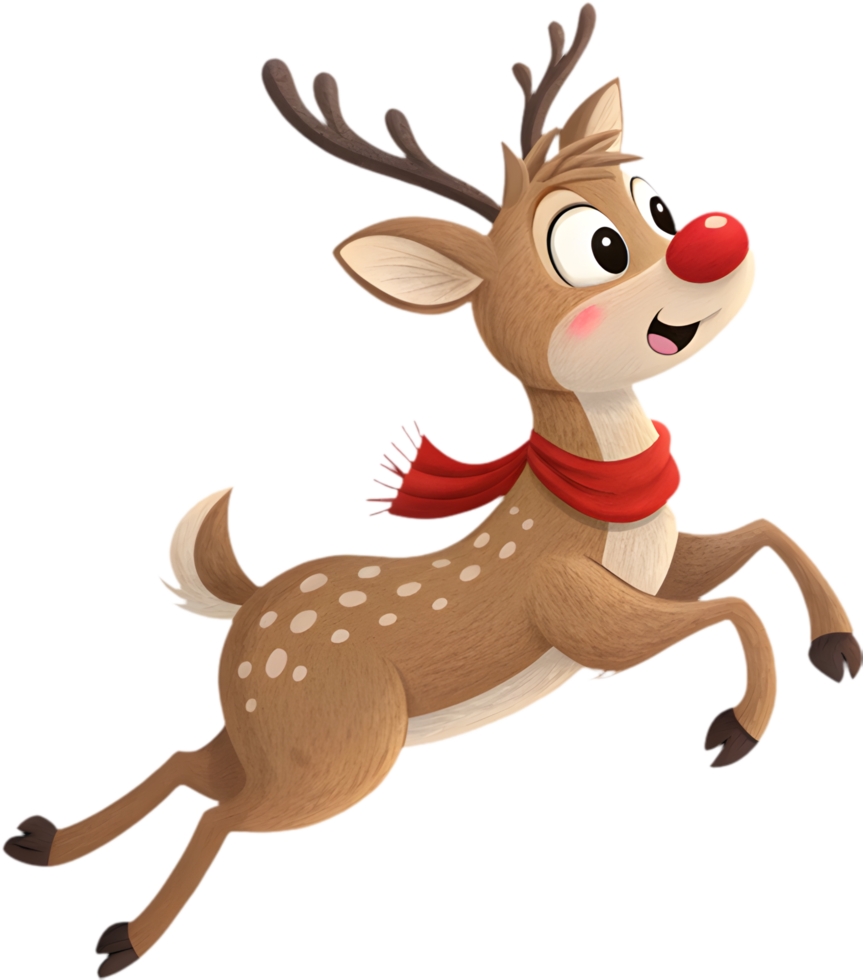 Festive Reindeer Clipart for Spreading Joy in Holiday Designs. . png