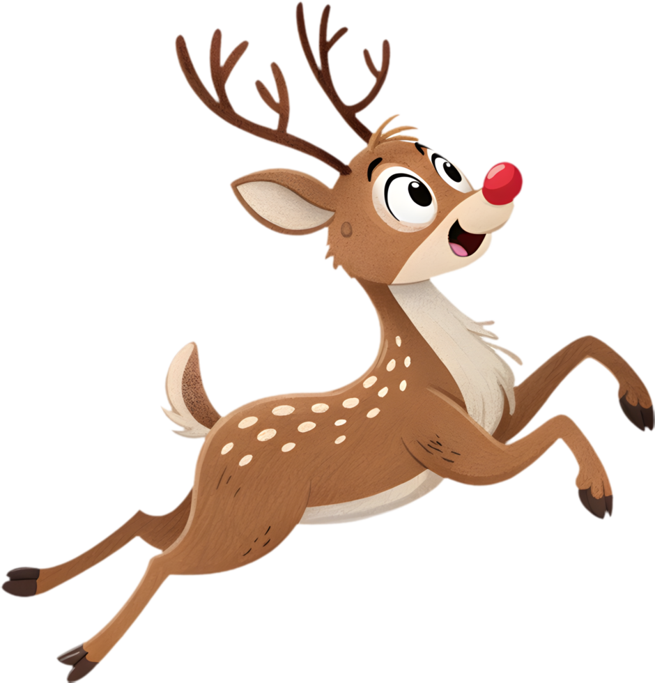 Cheerful Reindeer Clipart for Holiday-Themed Digital Crafting Ideas. . png