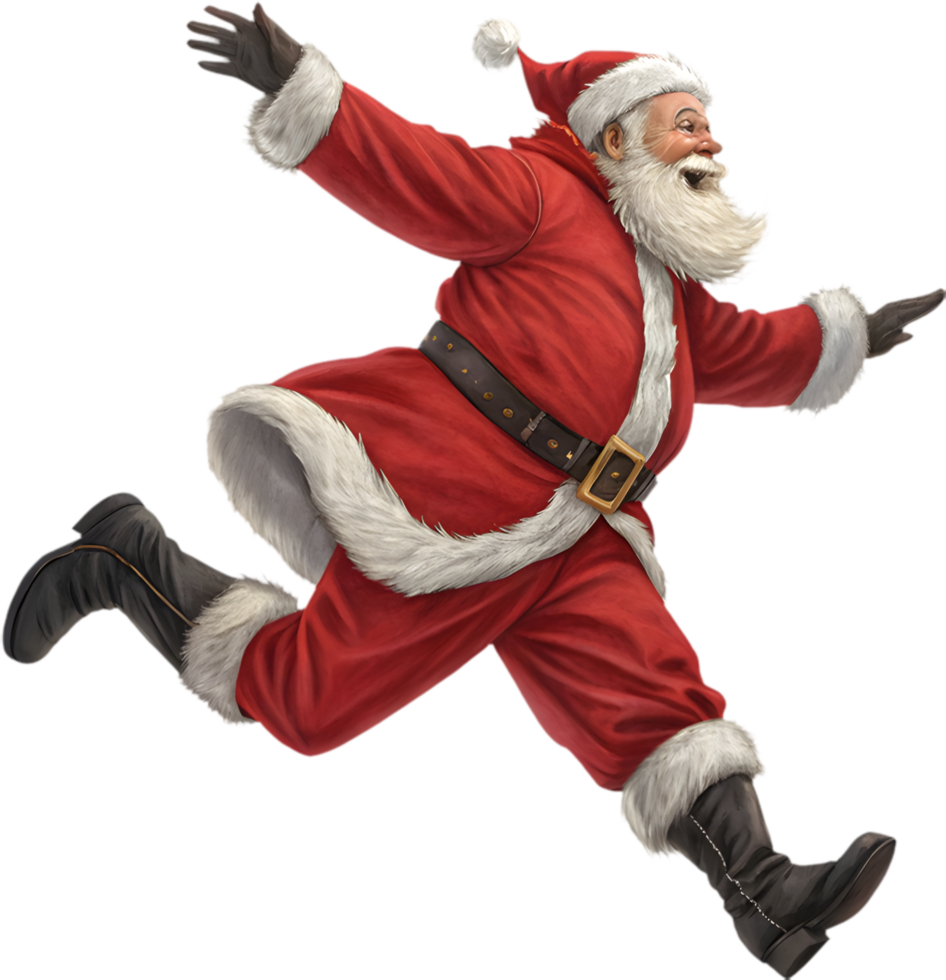 Jolly Santa Claus Clipart for Designing Whimsical Holiday Scenes. . png
