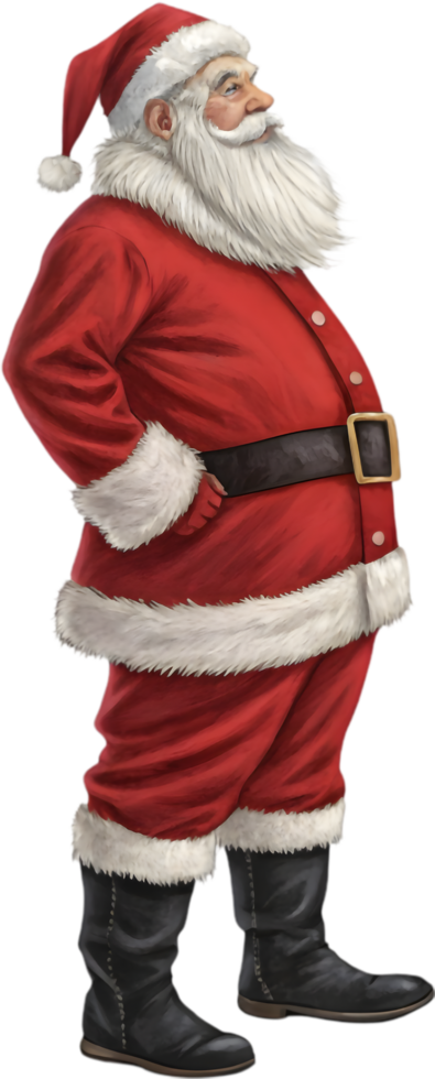 Jolly Santa Claus Clipart for Personalized Holiday Greeting Cards. . png