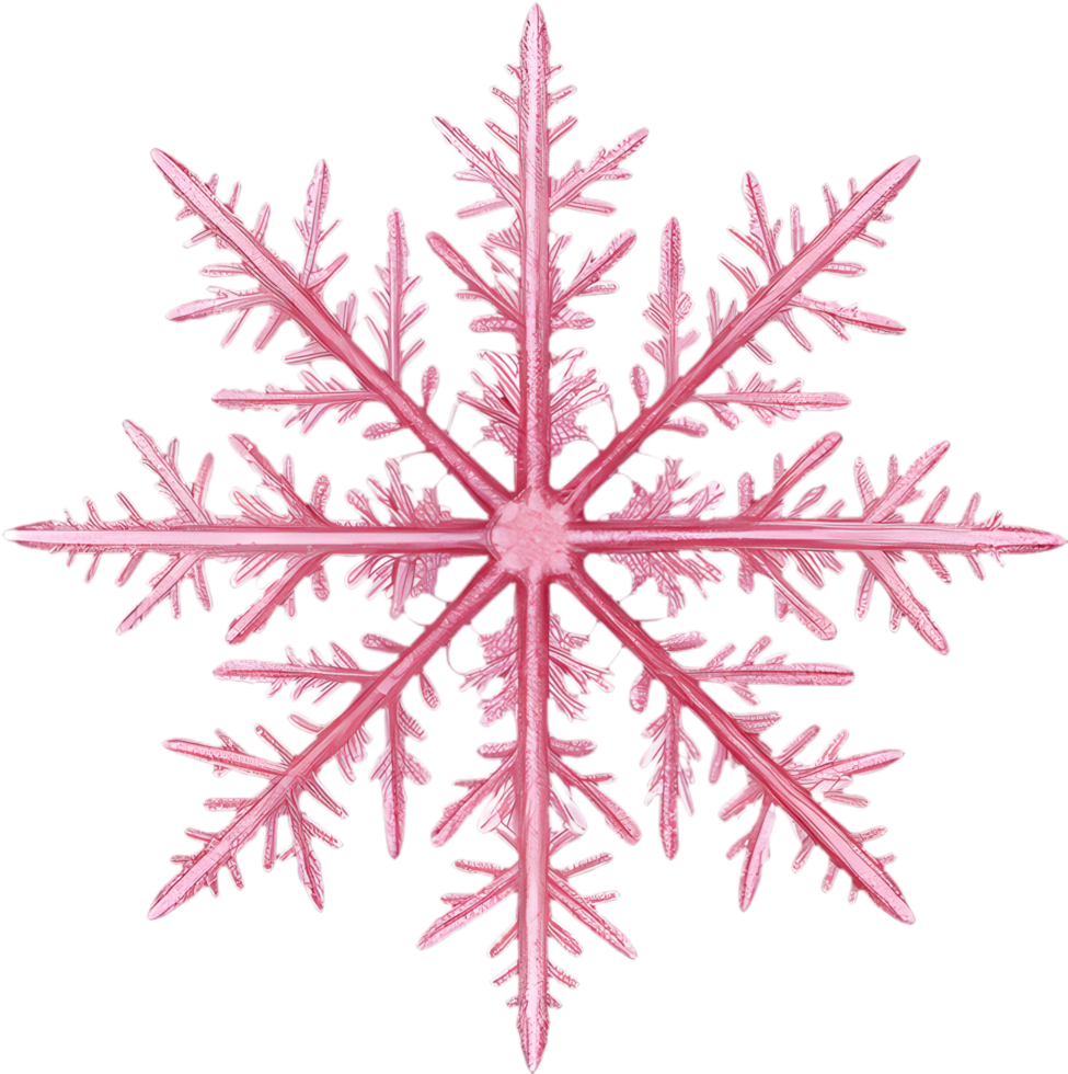 Frosty Snowflake Clipart with Stunning Geometric Patterns for Christmas. . png