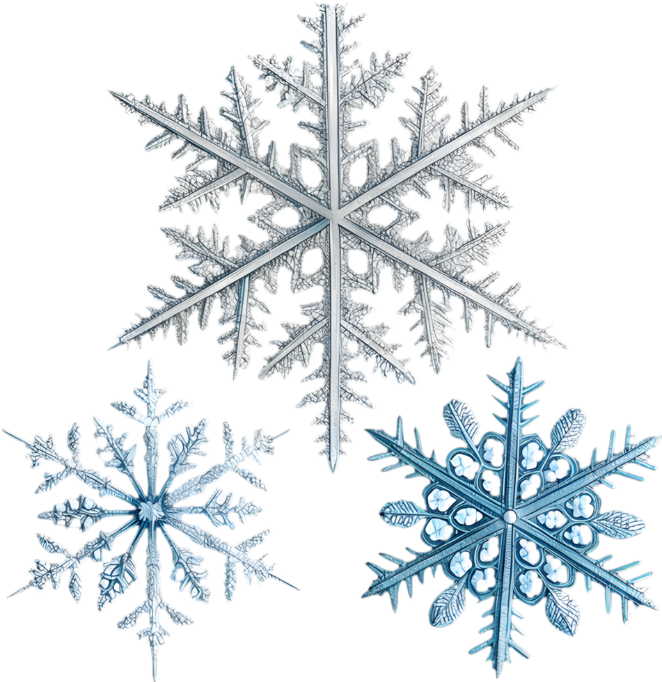Delicate Snowflake Clipart for Enhancing Winter Wonderland Graphics. . png