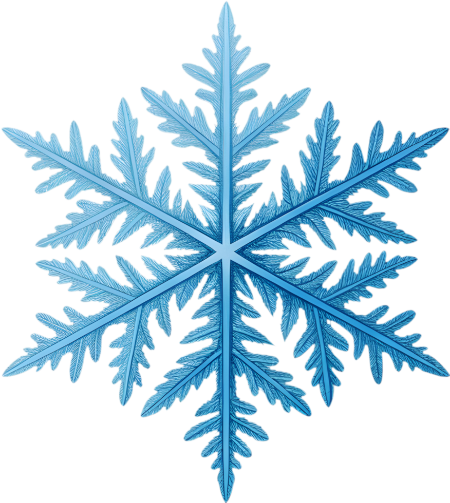 Delicate Frosty Snowflake Clipart for Holiday Design Inspiration. . png