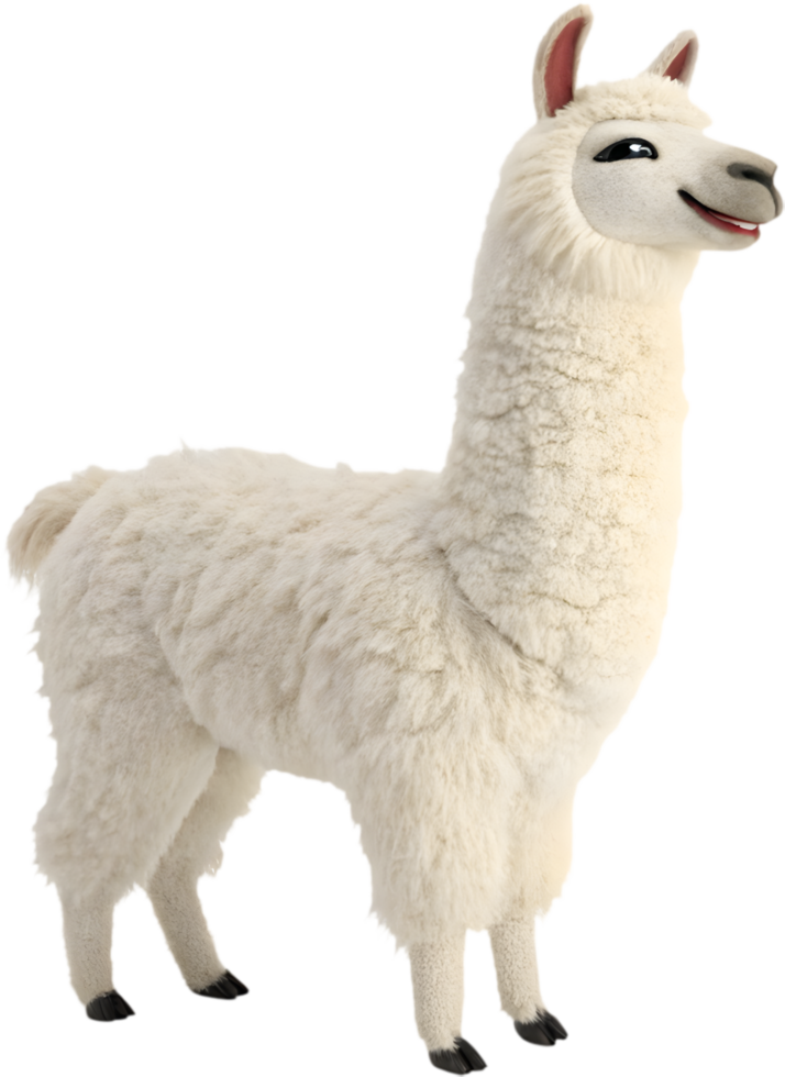 Kawaii Llamas Clipart Featuring Cute Expressions for Fun Designs. . png