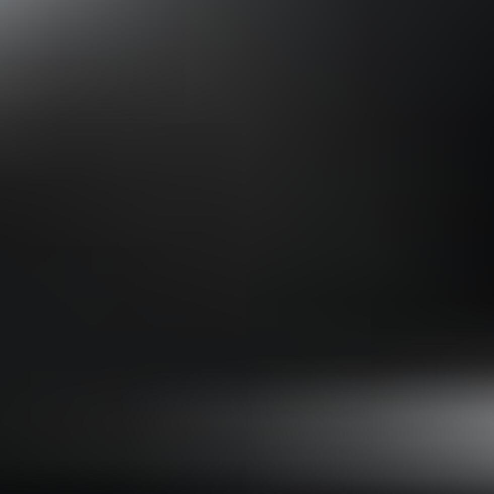 Empty Black studio background. Abstract gradient black. Space for selling products on the website. illustration. vector