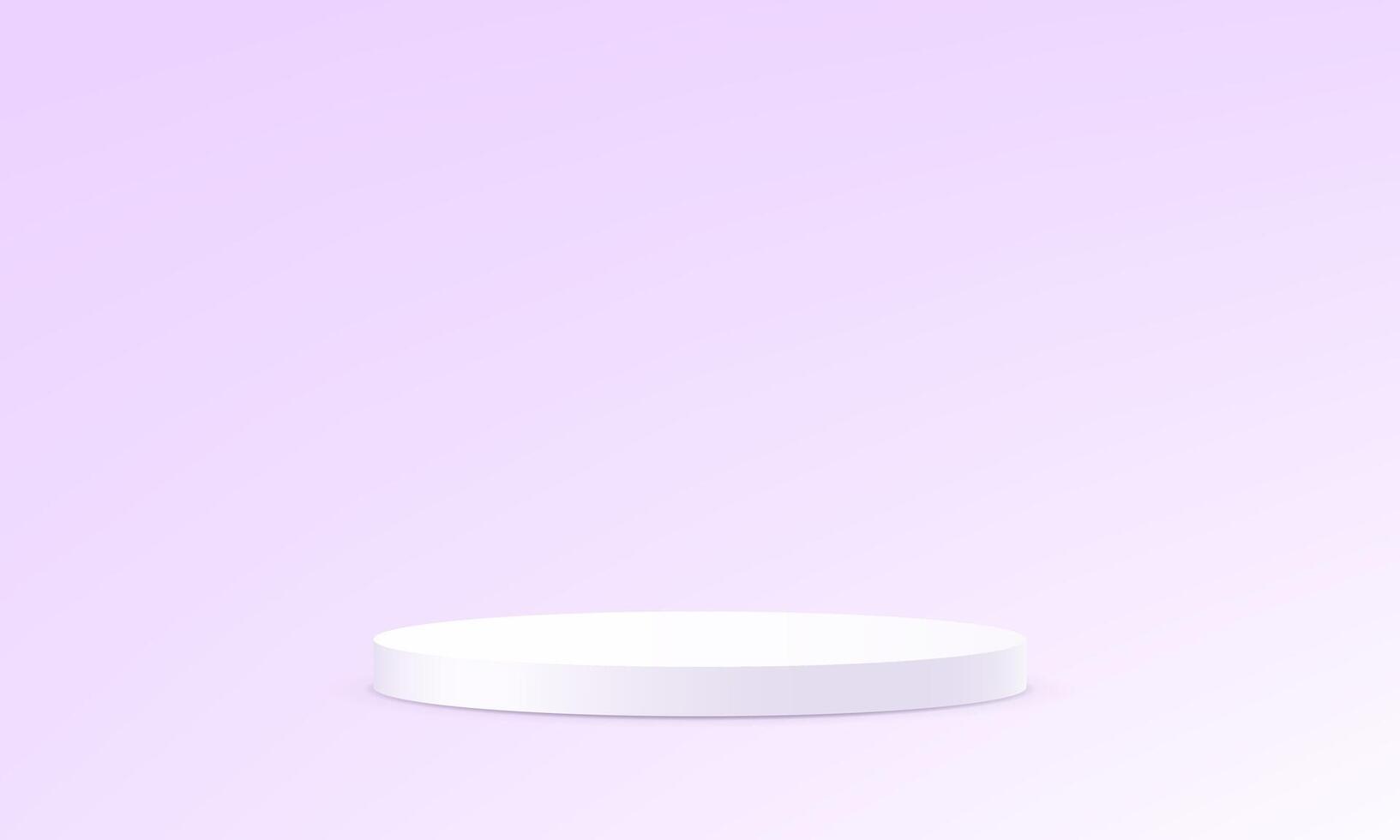 Lavender gradient color background. Purple background 3d with podium. 3D abstract studio room with pedestal podium. Space for selling products on the website. vector