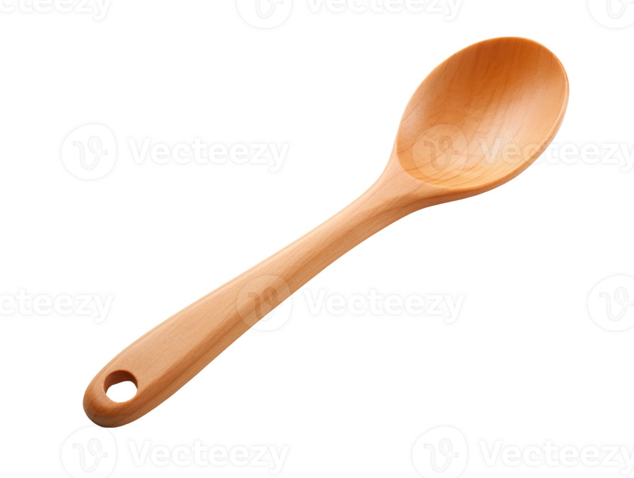 A wooden spoon isolated on transparent background png