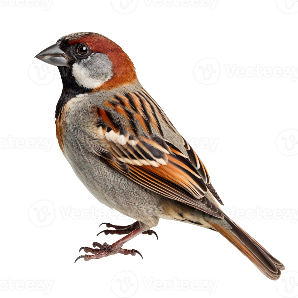 a sparrow isolated on transparent background png