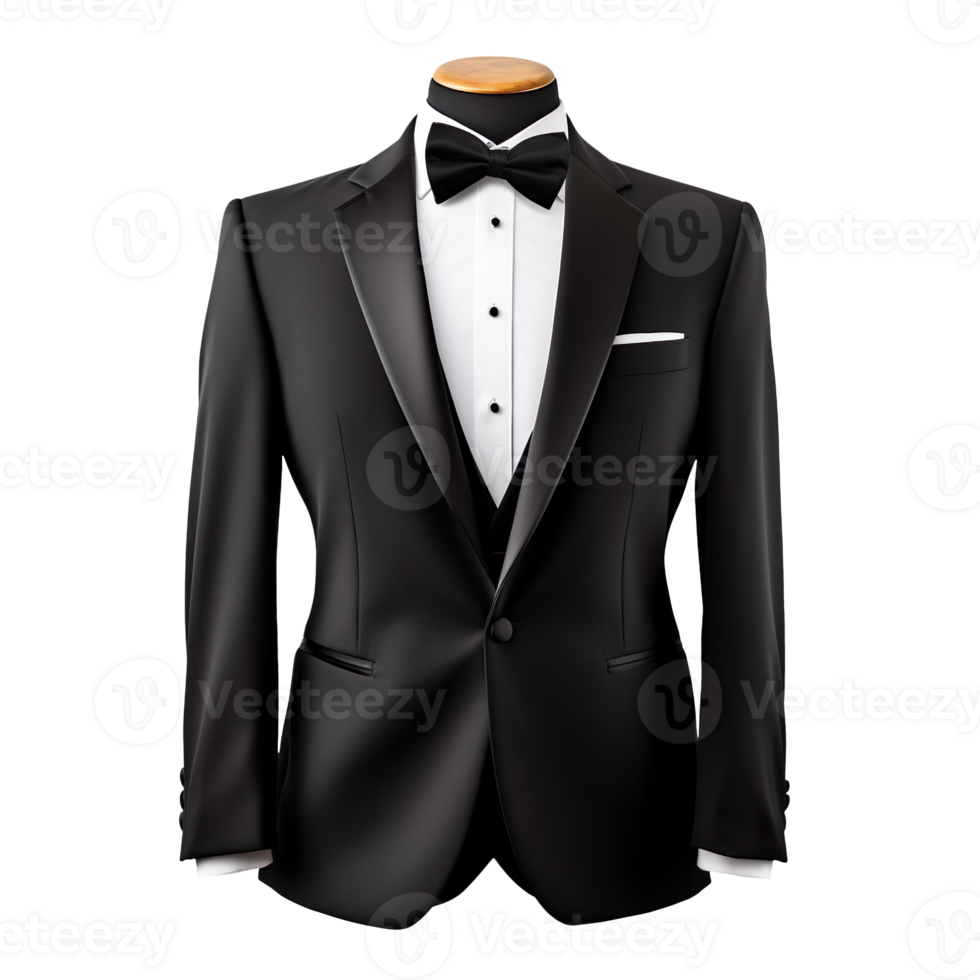 Beautiful Tuxedo isolated on transparent background png