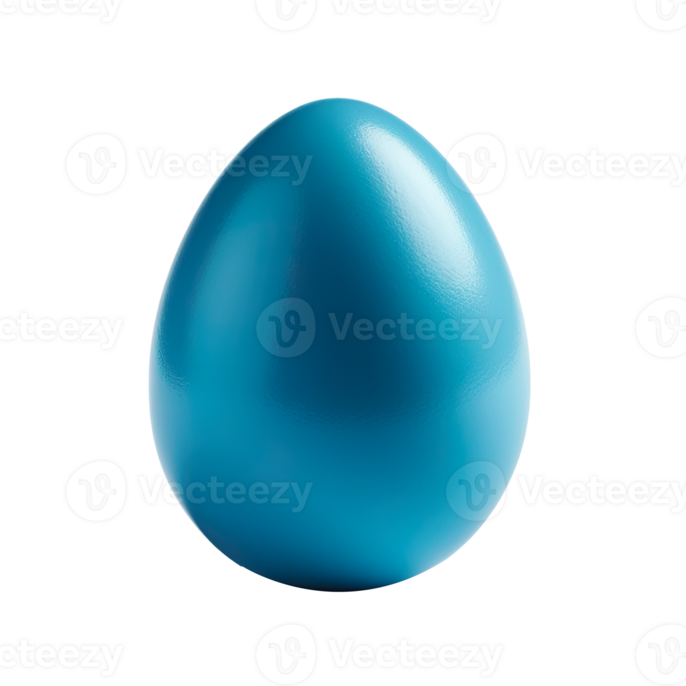 Blue egg isolated on transparent background png